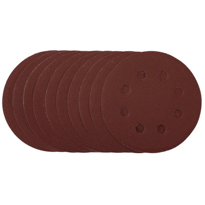 DR-53501 — Sanding Discs, 115mm, 240 Grit, Hook & Loop (Pack of 10)