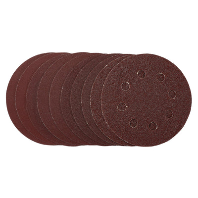 DR-53510 — Sanding Discs, 115mm, Hook & Loop, Assorted Grit, (Pack of 10)