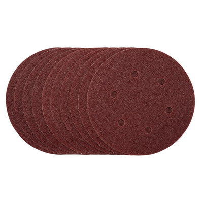 DR-54887 — Sanding Discs, 150mm, Hook & Loop, 40 Grit, (Pack of 10)