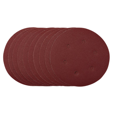 DR-54948 — Sanding Discs, 150mm, Hook & Loop, 120 Grit, (Pack of 10)