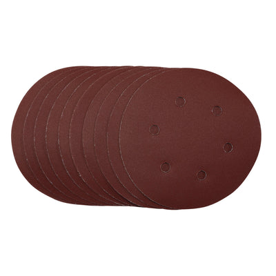 DR-54991 — Sanding Discs, 150mm, Hook & Loop, 240 Grit, (Pack of 10)