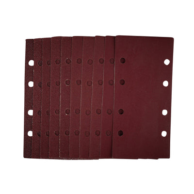 DR-55066 — 1/3 Sanding Sheets with Hook and Loop, 93 x 190mm, Assorted Grit (Pack of 10)
