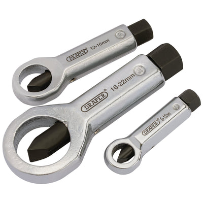 DR-55108 — Nut Splitter Set, 9 - 22mm (3 Piece)