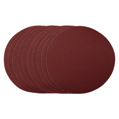 DR-56180 — Sanding Discs, 180mm, Hook & Loop, 120 Grit, (Pack of 10)