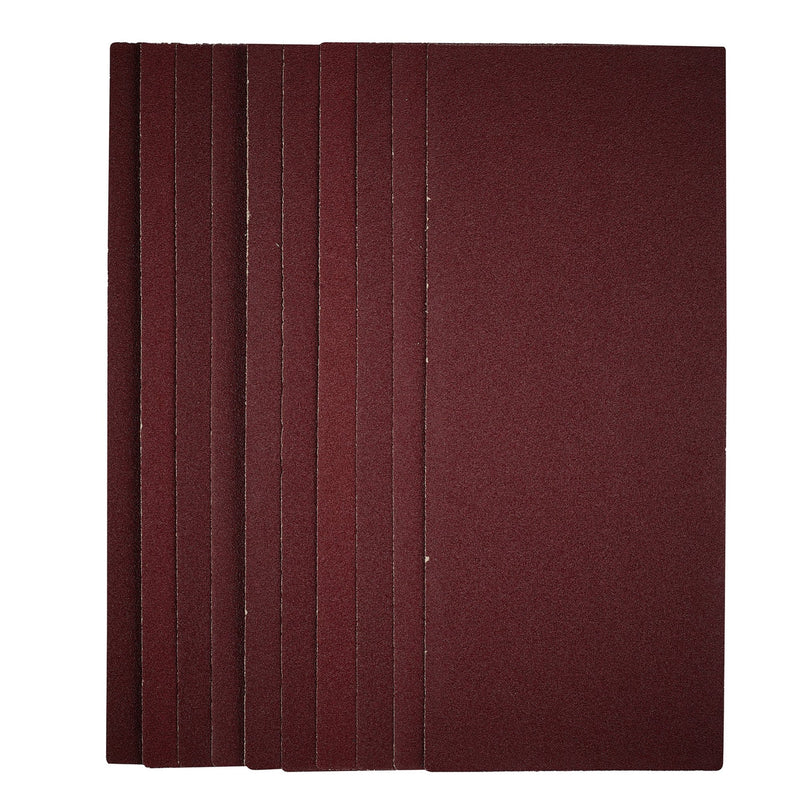 DR-56329 — 1/2 Sanding Sheets, 115 x 280mm, 80 Grit (Pack of 10)