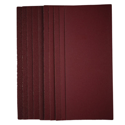 DR-57373 — 1/2 Sanding Sheets, 115 x 280mm, Assorted Grit (Pack of 10)