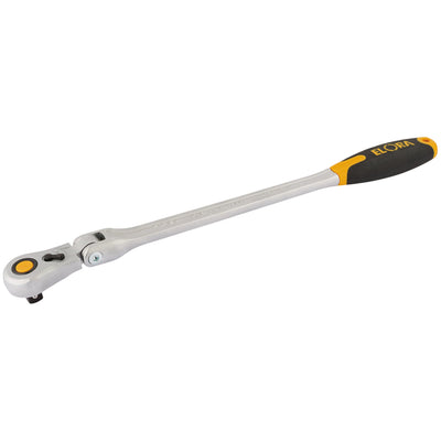 DR-58752 — Elora Quick Release Soft Grip Ratchet with Flexible Head, 1/2" Sq. Dr., 430mm