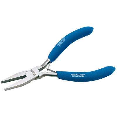 DR-60741 — Carbon Steel Flat Nose Pliers, 125mm