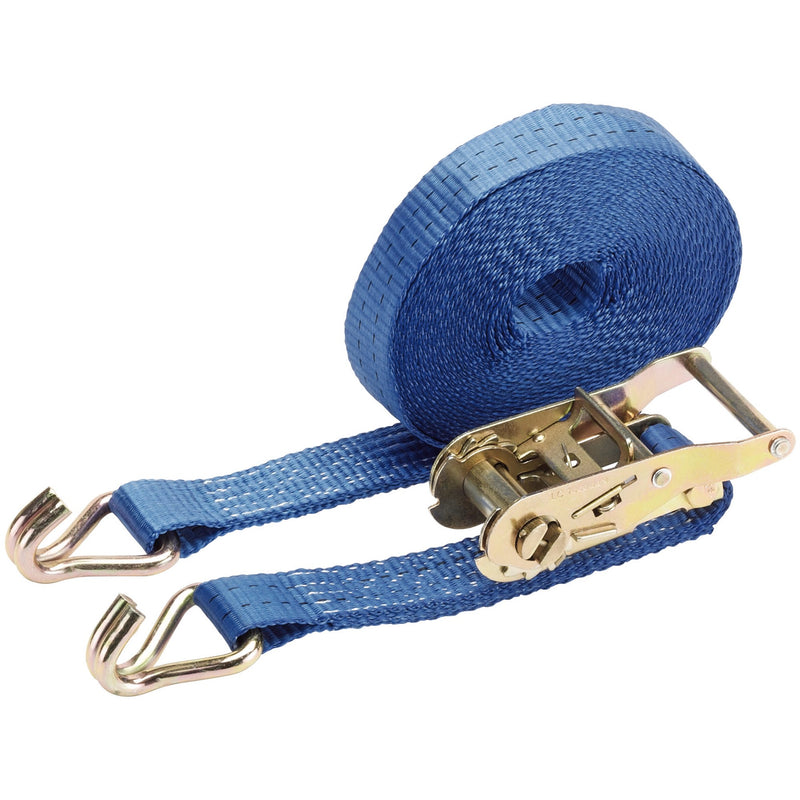 DR-60921 — Ratchet Tie Down Strap, 8m x 35mm, 1000kg