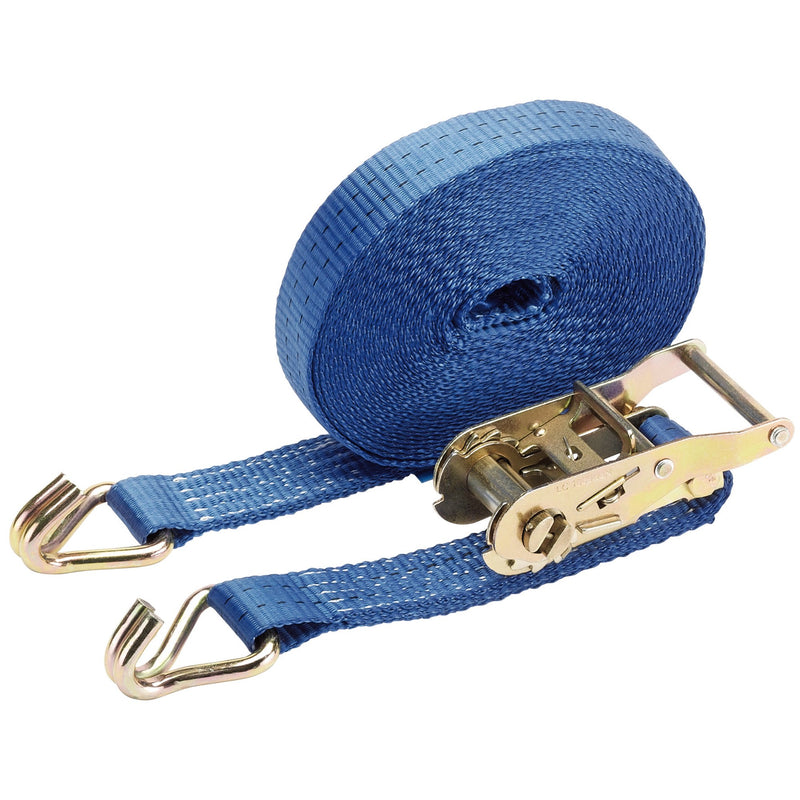 DR-60943 — Ratchet Tie Down Strap, 10m x 35mm, 1000kg