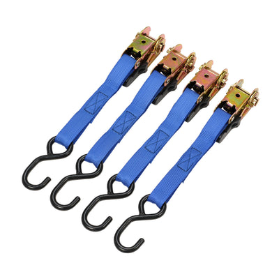 DR-60965 — Ratcheting Tie Down Straps, 5m x 25mm, 250kg (4 Piece)
