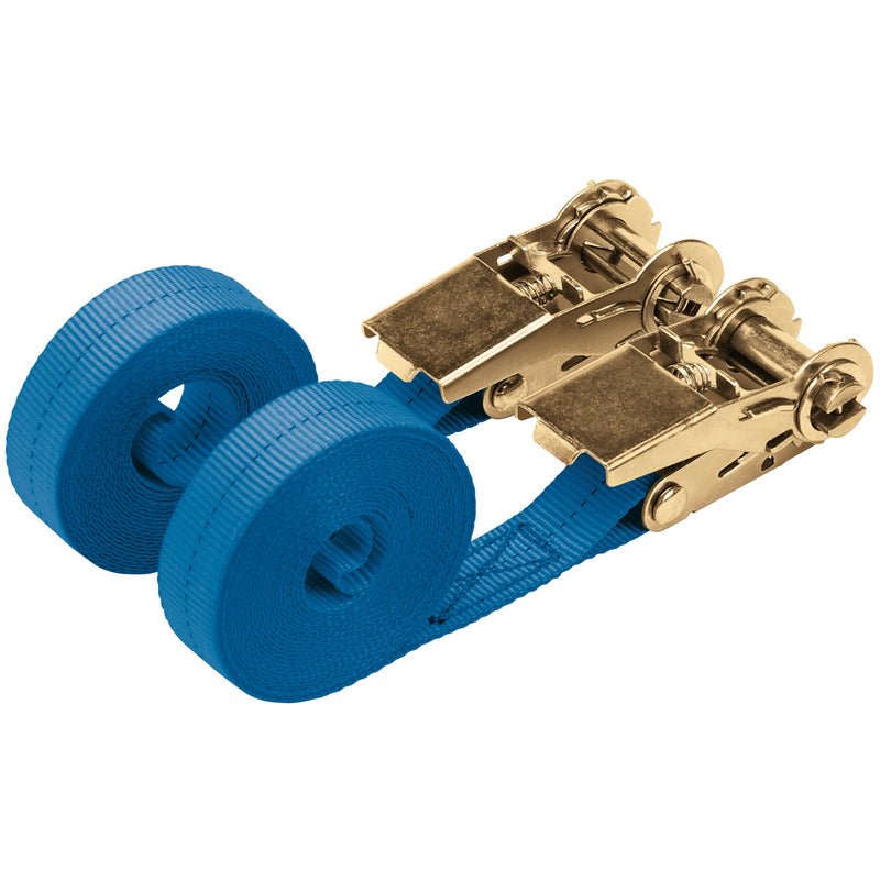 DR-60968 — Ratcheting Tie Down Straps, 4.5m x 25mm, 400kg (2 Piece)