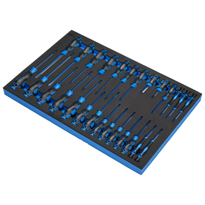 DR-63406 — Soft Grip Screwdriver Set in Full Drawer EVA Insert Tray (27 Piece)