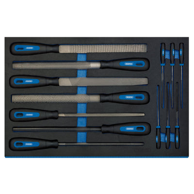 DR-63513 — Hand File Set in 3/4 Drawer EVA Insert Tray (13 Piece)