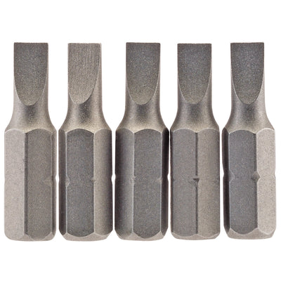 DR-64008 — Plain Slot Insert Bit, 4.5 mm, 1/4" Hex, 25mm Long (Pack of 5)