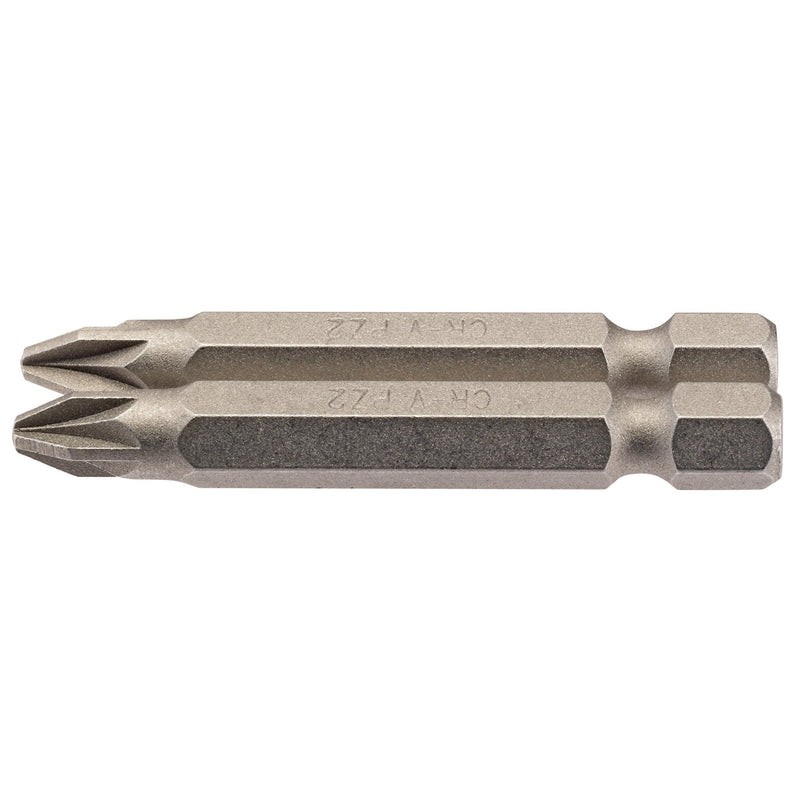 DR-64228 — PZ Type Insert Bit, 1/4" Hex, 50mm Long, No.2 (Pack of 2)
