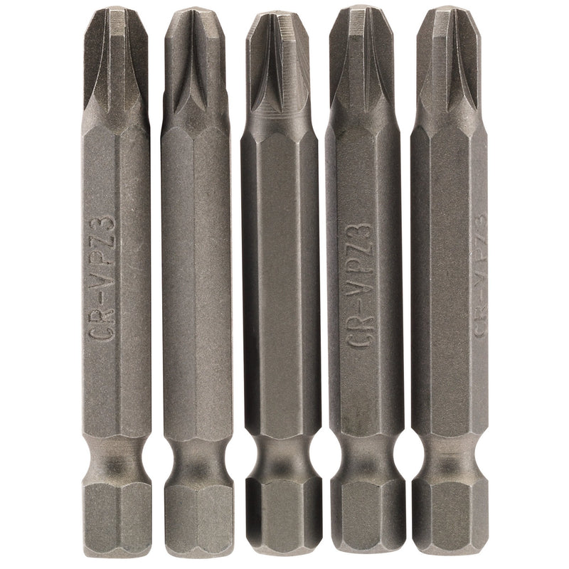 DR-64286 — PZ Type Insert Bit, 1/4" Hex, 50mm Long, No.3 (Pack of 5)
