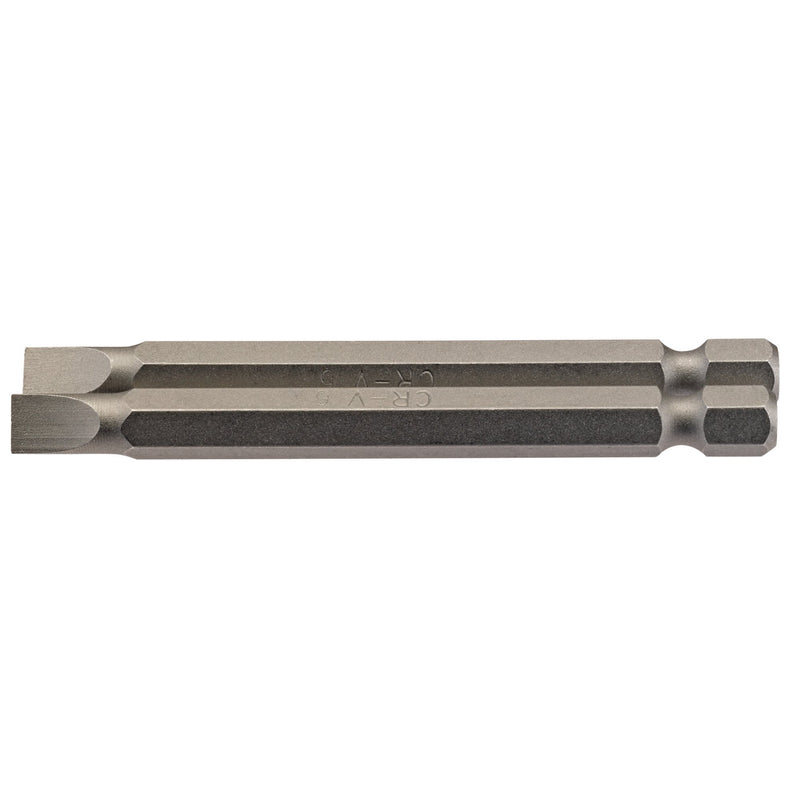 DR-64308 — Plain Slot Insert Bit, 6mm, 1/4" Hex, 75mm Long (Pack of 2)