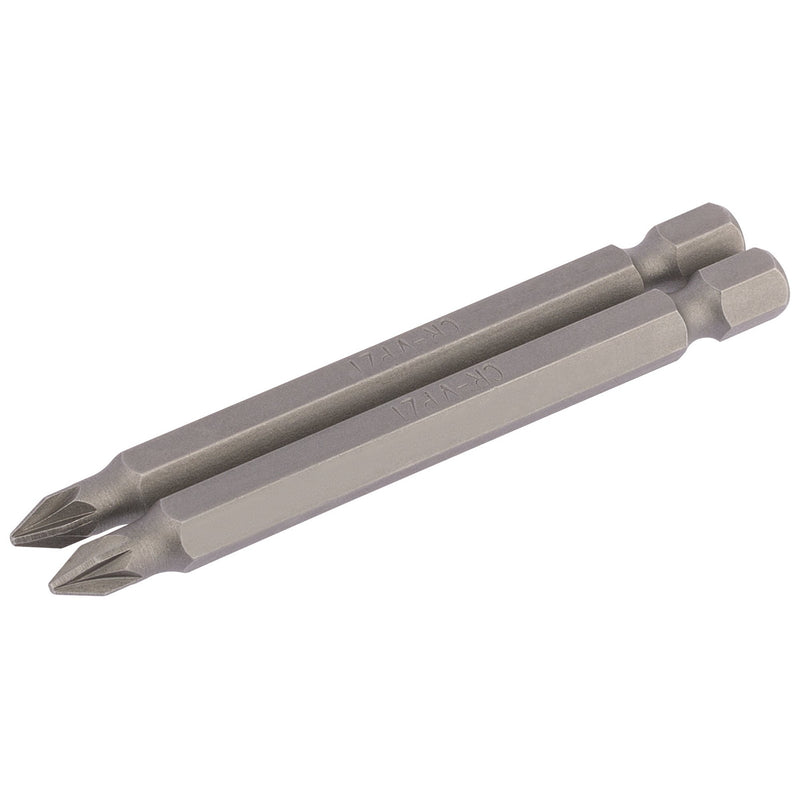 DR-64311 — PZ Type Insert Bit, 1/4" Hex, 75mm Long, No.1 (Pack of 2)