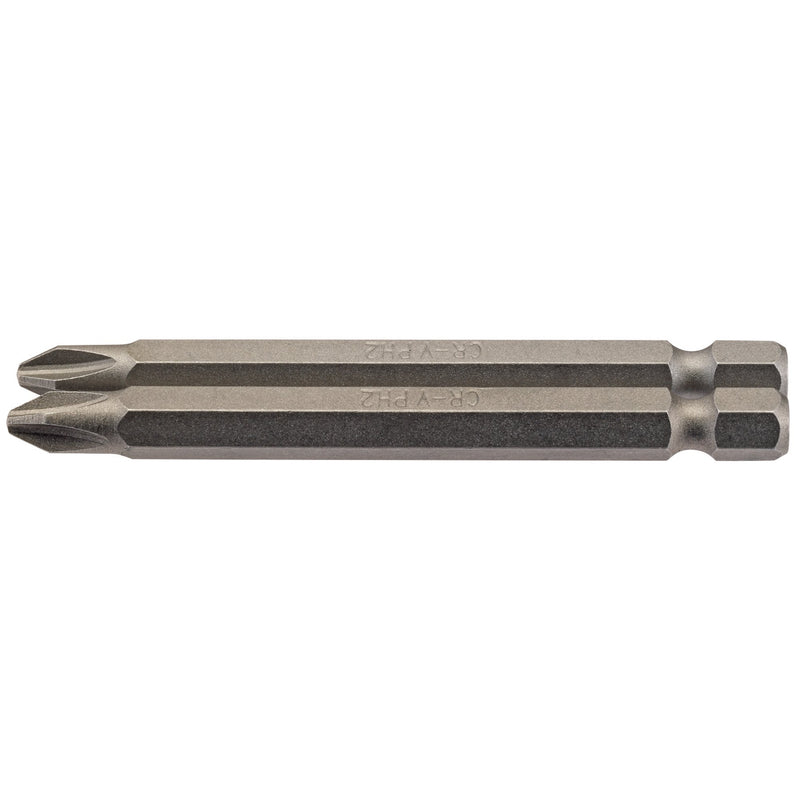 DR-64315 — Cross Slot Insert Bit, 1/4" Hex, 75mm Long, No.2 (Pack of 2)