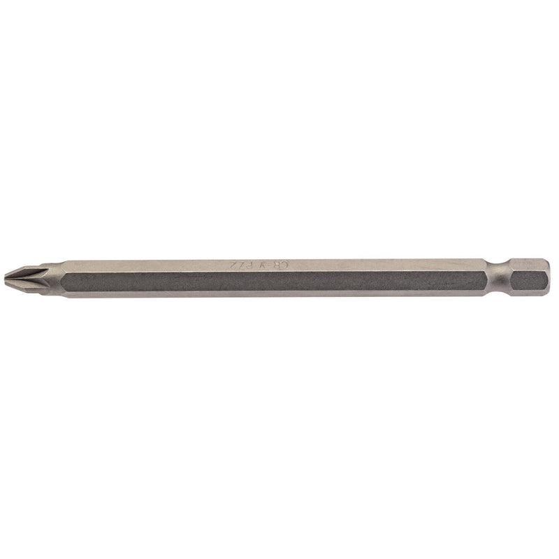 DR-64362 — PZ Type Insert Bit, 1/4" Hex, 100mm Long, No.2 (Pack of 1)