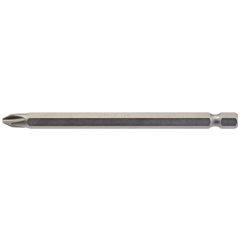 DR-64365 — Cross Slot Insert Bit, 1/4" Hex, 100mm Long, No.2 (Pack of 1)