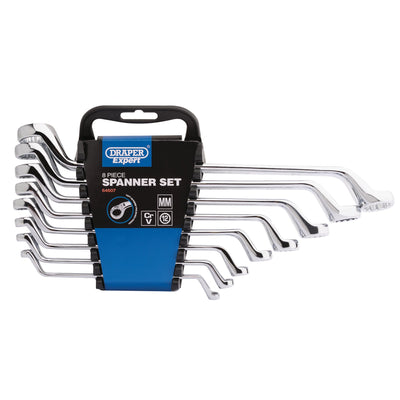 DR-64607 — Draper Expert HI-TORQ® Deep Offset Metric Ring Spanner Set (8 Piece)