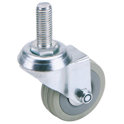 DR-65470 — Swivel Bolt Fixing Rubber Castor, 50mm Diameter, S.W.L. 50kg
