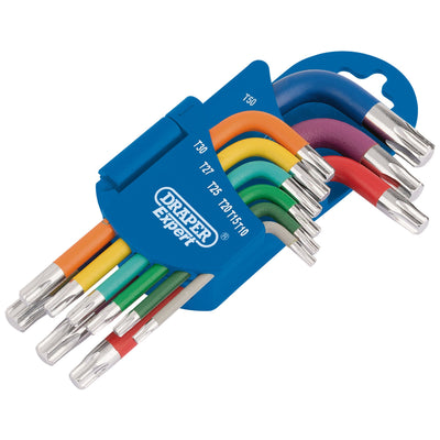 DR-66135 — Draper Expert TX-STAR® Metric Coloured Short Arm Key Set (9 Piece)