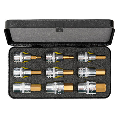 DR-66202 — Elora Metric Hexagon Socket Bit Set (9 Piece)