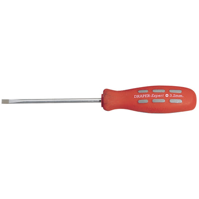 DR-67850 — Draper Expert Plain Slot Parallel Tip Mechanics Screwdriver, 100 x 3.2mm (Sold Loose)