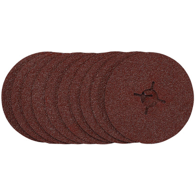 DR-68377 — Fibre Sanding Discs, 115mm, 36 Grit, (Pack of 10)