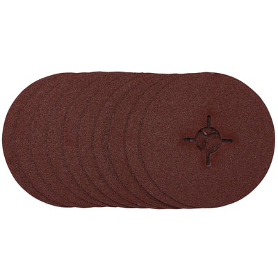 DR-68493 — Fibre Sanding Discs, 115mm, 60 Grit, (Pack of 10)