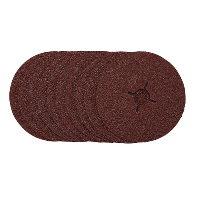 DR-68618 — Fibre Sanding Discs, 125mm, 24 Grit, (Pack of 10)