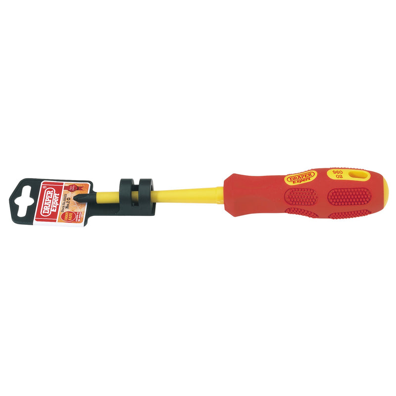 DR-69223 — Draper Expert VDE Approved Fully Insulated Cross Slot Screwdriver, No.2 x 100mm