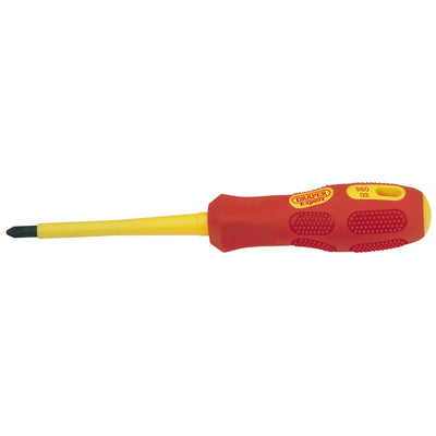 DR-69226 — Draper Expert VDE Approved Fully Insulated Cross Slot Screwdriver, No.2 x 100mm (Sold Loose)