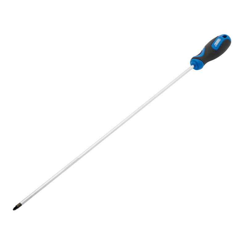 DR-69472 — Extra Long Reach Soft Grip PZ Type Screwdriver, No.2 x 450mm