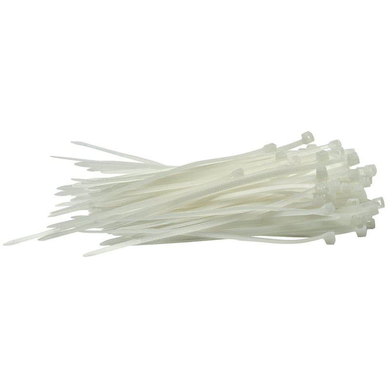 DR-70390 — Cable Ties, 2.5 x 100mm, White (Pack of 100)