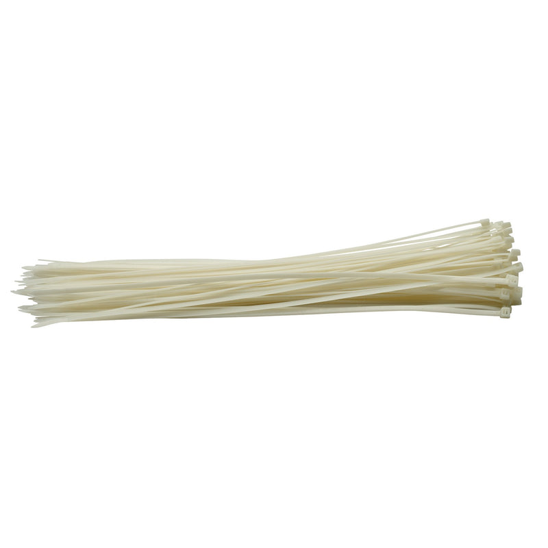 DR-70401 — Cable Ties, 4.8 x 400mm, White (Pack of 100)