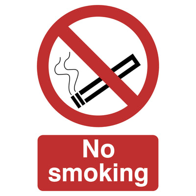 DR-72165 — 'No Smoking' Prohibition Sign, 200 x 300mm