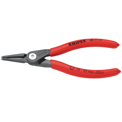 DR-75078 — KNIPEX 48 11 J1 SB Precision Circlip Pliers For Internal Circlips In Bore Holes, 140mm