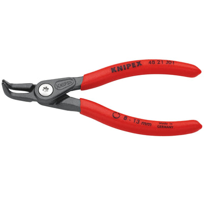 DR-75082 — KNIPEX 48 21 J01 SB Precision Circlip Pliers For Internal Circlips In Bore Holes, 130mm