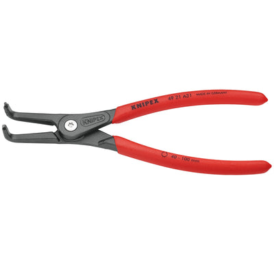 DR-75096 — KNIPEX 49 21 A31 90° External Straight Tip Circlip Pliers, 210mm
