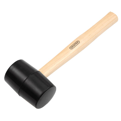 DR-78614 — Hardwood Shaft Rubber Mallet, 620g/22oz
