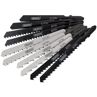 DR-81736 — Assorted HSS & HCS Jigsaw Blade Set (10 Piece)