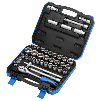 DR-82136 — Combined MM/AF Socket Set, 1/2" Sq. Dr. (41 Piece)