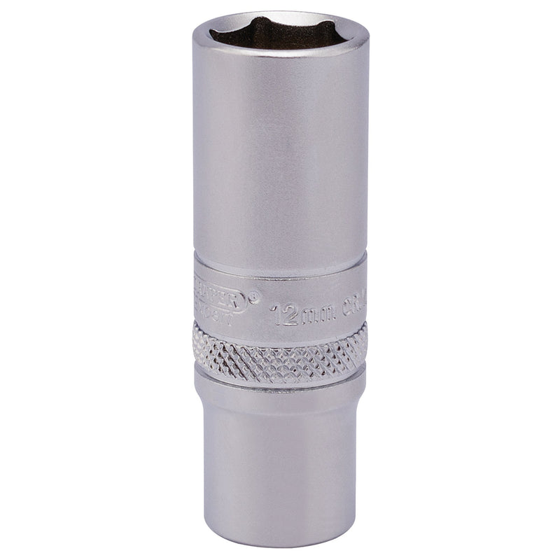 DR-82142 — Draper Expert 6 Point Deep Socket, 1/4" Sq. Dr., 12mm