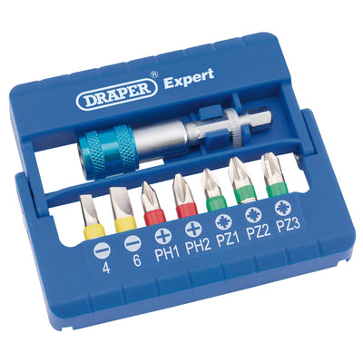 DR-82400 — Draper Expert Coloured Screwdriver Bit Set (8 Piece)