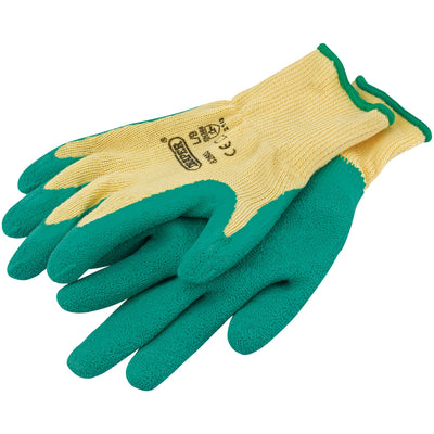 DR-82603 — Heavy Duty Latex Coated Work Gloves, Large, Green