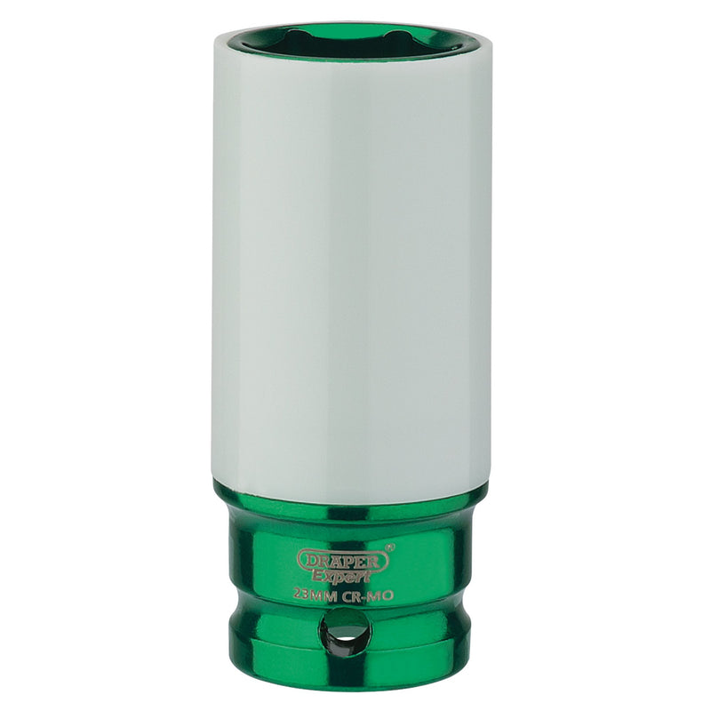 DR-83033 — Draper Expert HI-TORQ® Wheel Nut Socket for Alloy Wheels, 1/2" Sq. Dr.  (23mm)